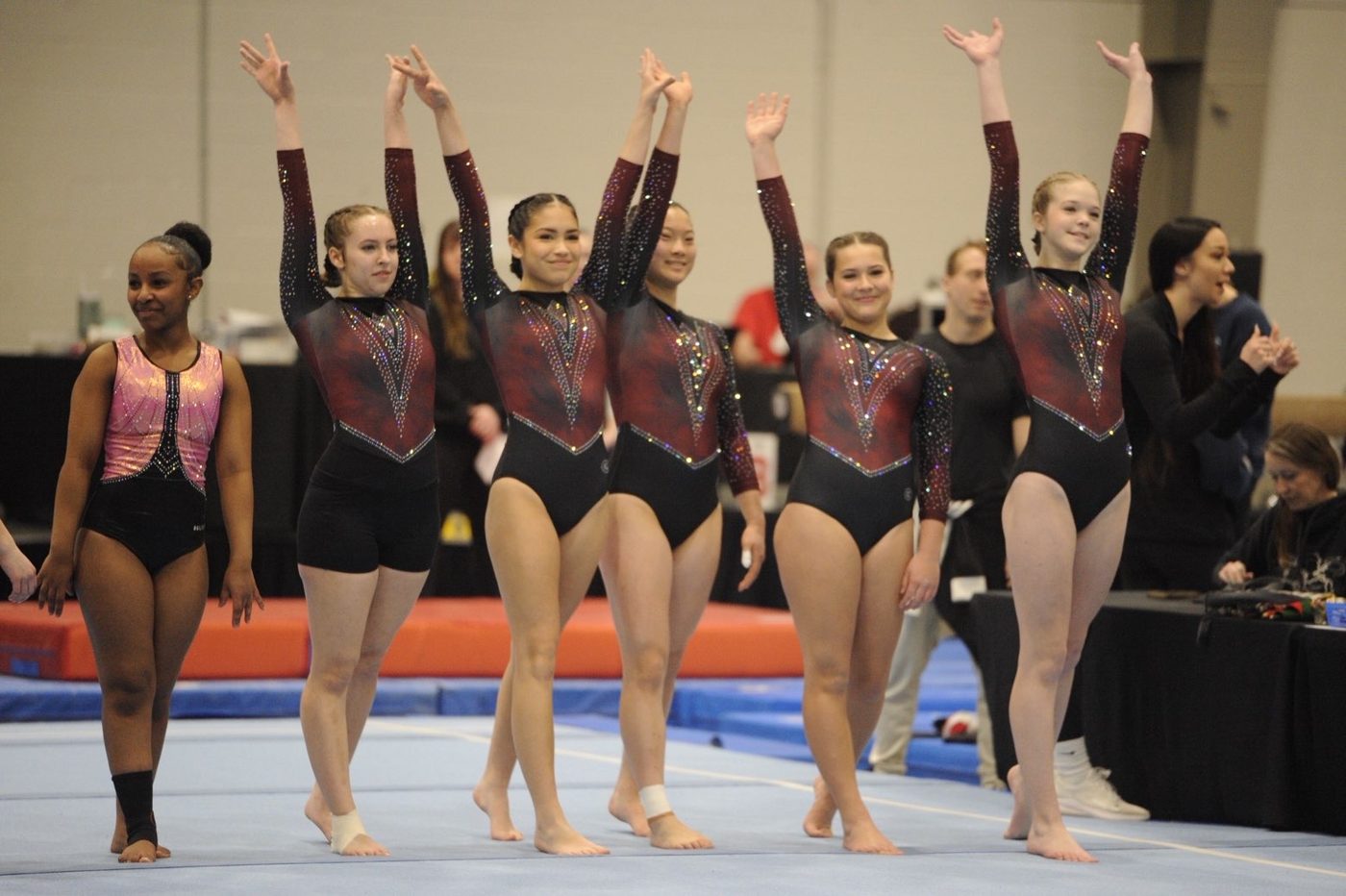 Competitive floor routine